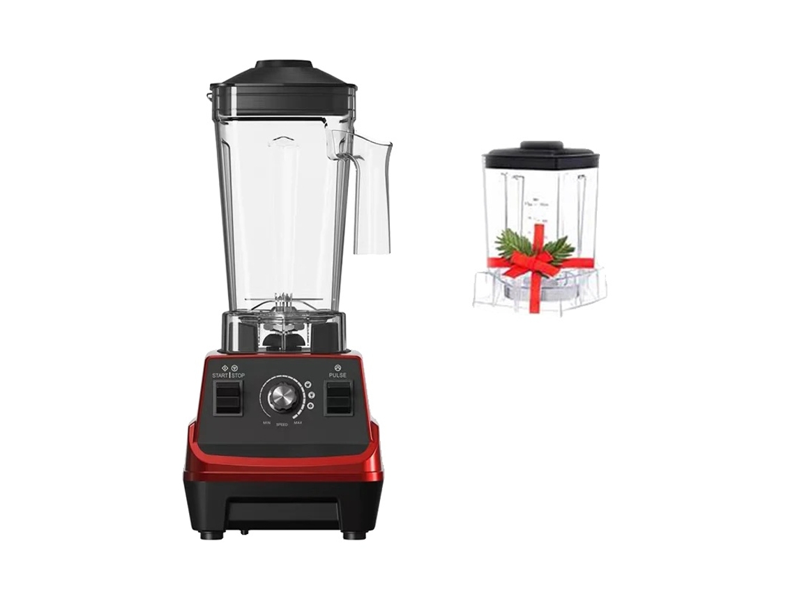 Licuadora para batidos, 1800 W de alta potencia, sin BPA, jarra doble, G5001 roja, UE Stekker OEM