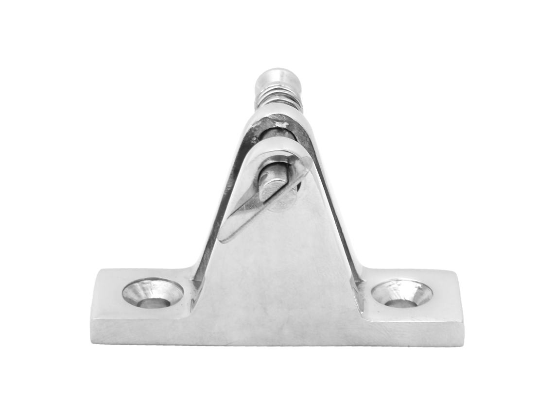 Cubierta para banco de barco de 60x18 mm, pieza de montaje en acero inoxidable, herrajes marinos.
