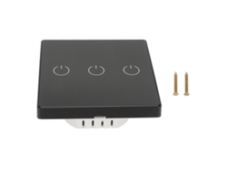 Interruptor De Pared Inteligente Con Control Por Voz Y Mando A Distancia Inalámbrico Para Uso En Exteriores 100-240v