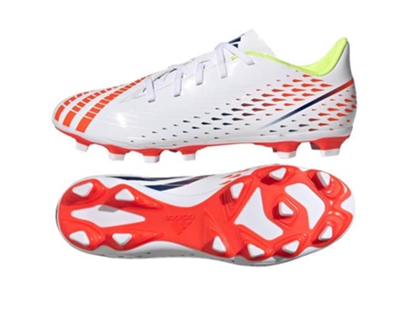 Zapatillas de Fútbol ADIDAS Predator Edge4 Fxg Hombre (Blanco - Material Sintético -47,3)