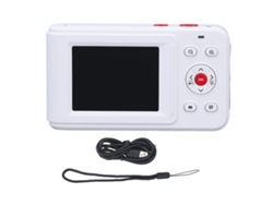 Cámara Digital Compacta 72mp 2.5k Pantalla Dual 16x Zoom Autofocus Para Viajes Reuniones Graduaciones Blanca
