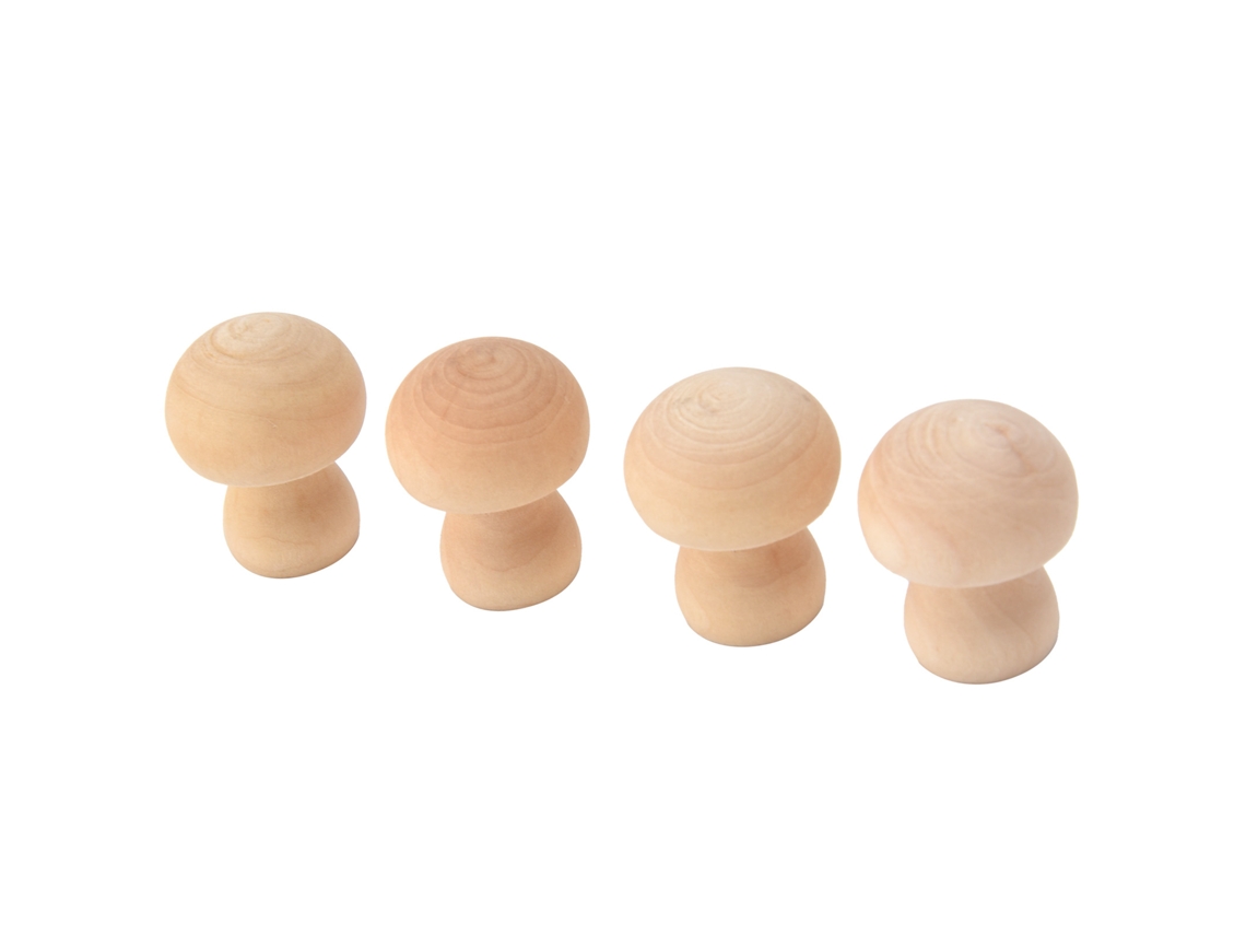 Adorno de setas de madera para decoración de mesa KOFIHETY