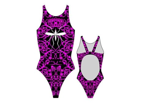 Traje de baño para Mujer TURBO Mosquitoe Pro Resist Morado para Natacion (5XL)