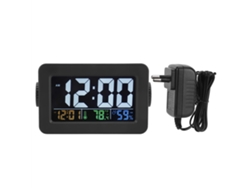 Despertador electrónico con temperatura, humedad, control de luz, puerto de carga. Kofihety (100-240V, enchufe UE)