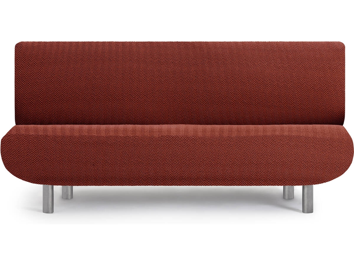 Funda de Sofá Clic Clac 3 Plazas EYSA Premium Jaz Tejido Multielástico (230 x 160 x 100 cm - Poliéster y Algodón - Caldera)