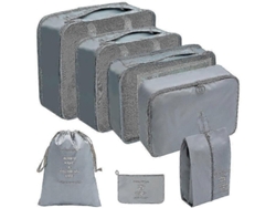 Fasst-7pcs Conjunto De Organizadores De Equipaje Para Viaje Bolsas De Almacenamiento Cubos Para Maletas