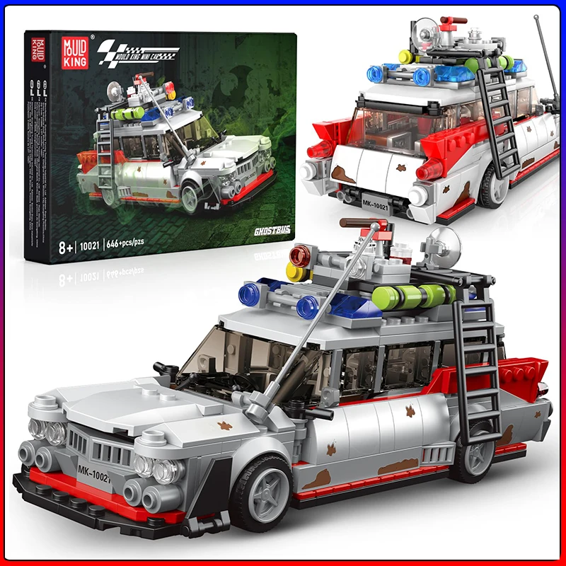 Conjunto De Blocos De Montar Para Modelo De Mini Ônibus Fantasma Ecto-1 Tech Vehicle Model Toy