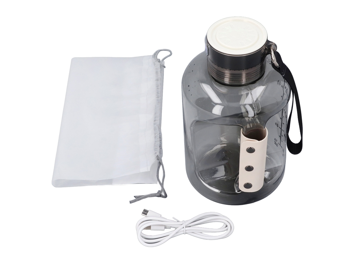 Generador Ionizador De Agua Portátil Recargable De Hidrógeno Para Botella De 1500 Ml, 1300-1800 Ppb.
