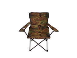 Jardin202 - Silla De Camping Plegable Con Portavasos | Metal Y Lona | 80x80x50 Cm Militar |  (militar)