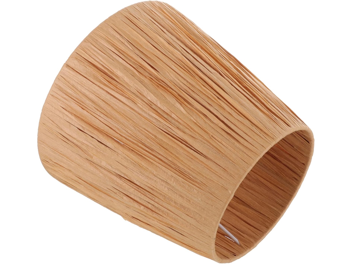 Elegante lámpara de mesa rústica de papel