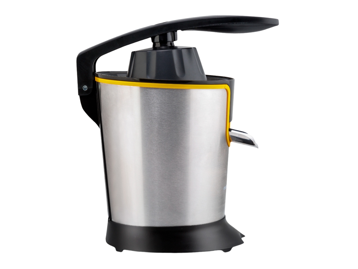 Mellerware Juicy! 300W | Licuadora profesional | Flujo continuo | Antigoteo | 2 filtros + 2 conos | Motor de CA | Apta para lavavajillas | Amarilla