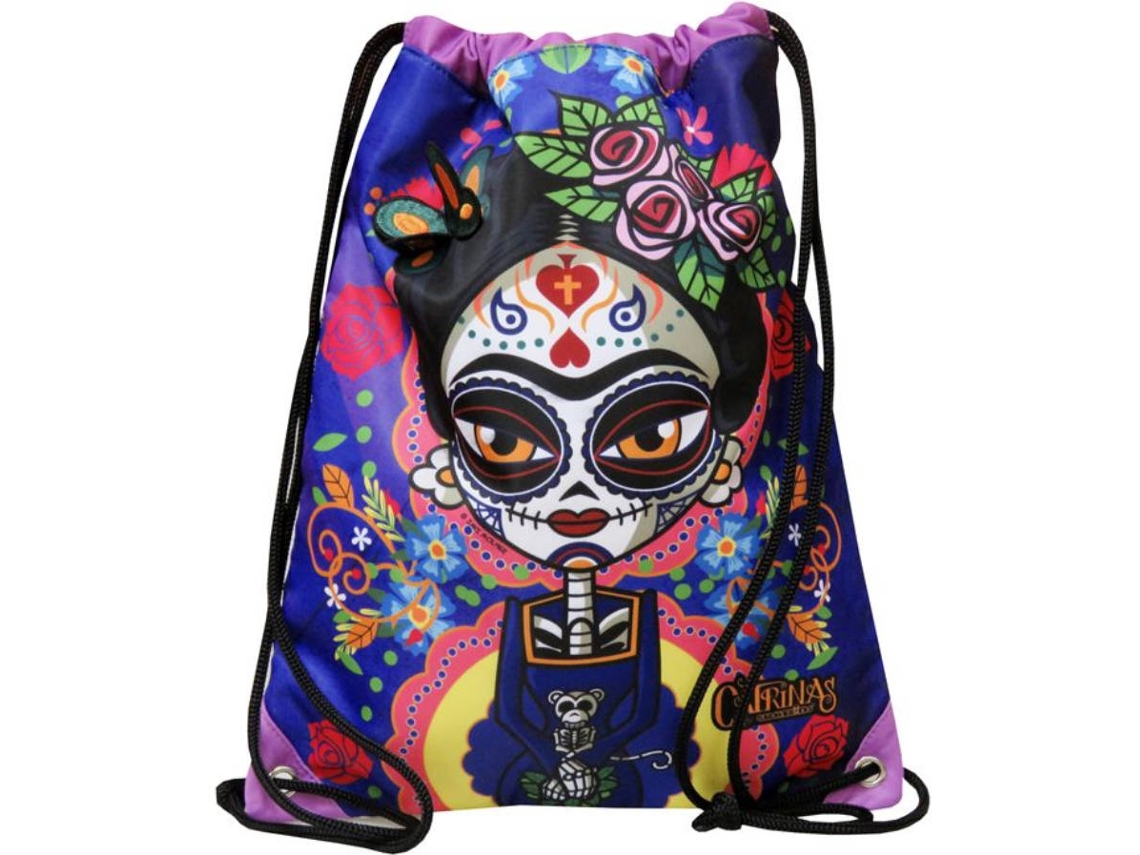 Bolso CATRINAS (Azul - Poliéster - 44 x 34 x 2 cm)