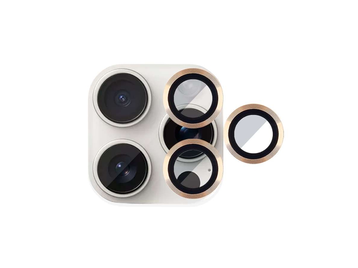 Cubre Objetivo Oro Para Iphone 16 Pro