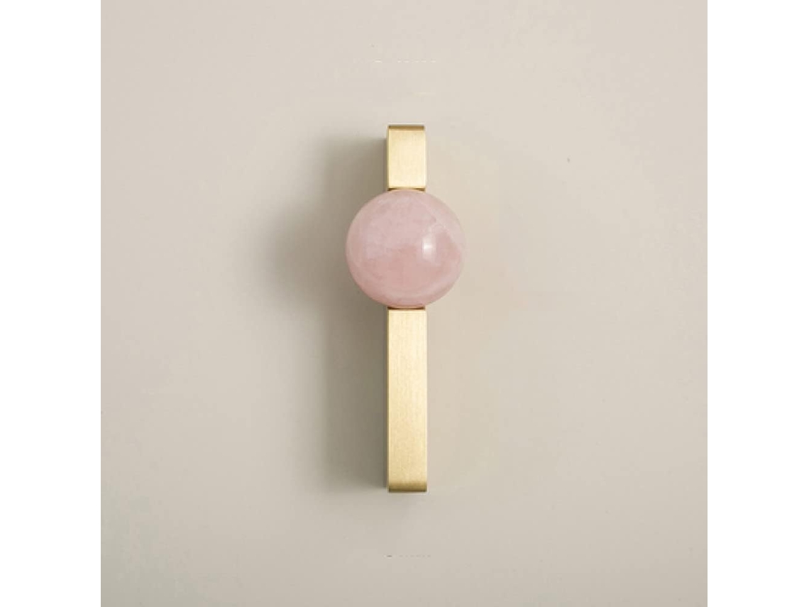 Herrajes De Latón Para Puertas, C, 4209, 64 Mm, Rosa