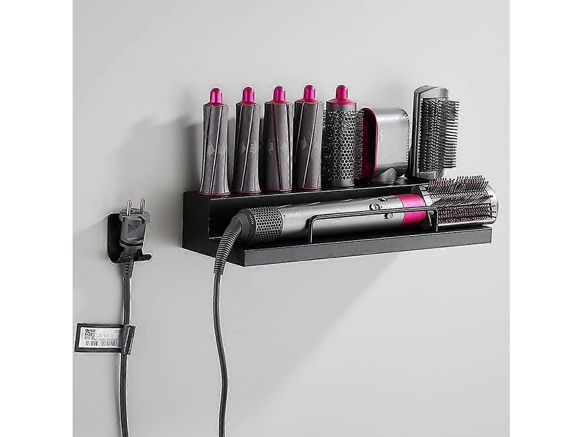 Porta Organizador De Pared Para Dyson Airwrap Acero Inoxidable Con Adhesivo Almacenamiento Baño Hogar