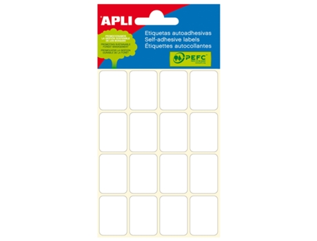 Etiquetas Caligráficas APLI (Blanco - 19 X 27 mm)