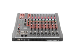 Caja de resonancia, 8 canales de entrada, conectividad Bluetooth y USB, OEM negro