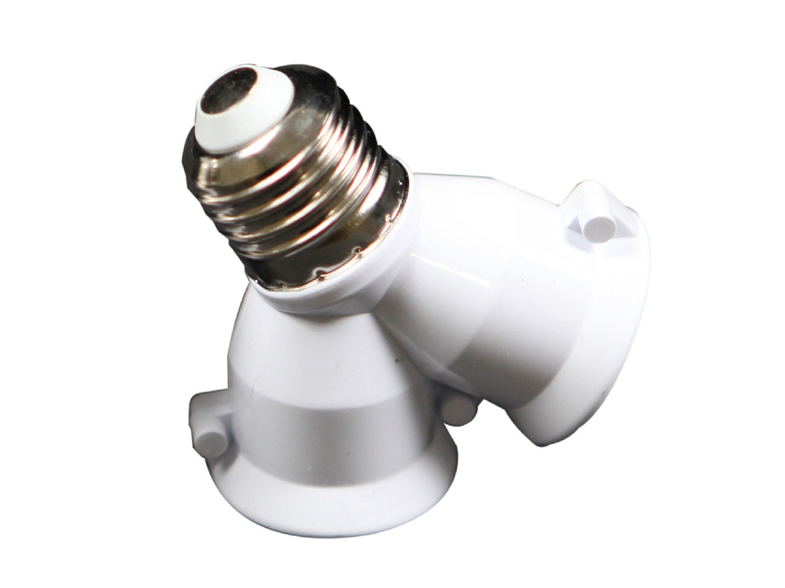 Adaptador para interruptor/iluminación automático – Adaptador de uno a dos casquillos E27