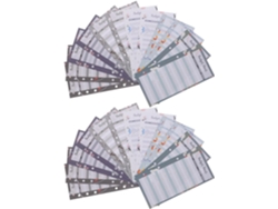 120 Hojas Perforadas A6 Con Estampado Floral Para El Seguimiento De Gastos – De Planificación Presupuestaria