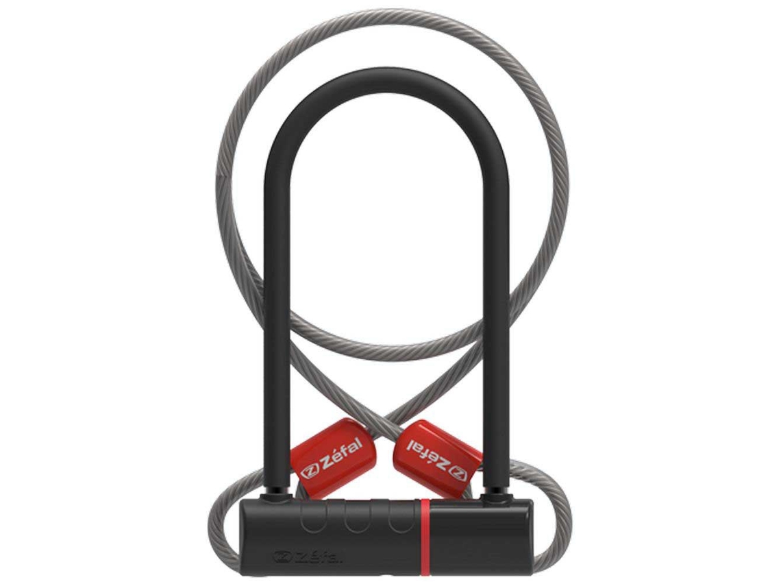 Trava em U com Cabo K-Traz U11 Preto 230 X 115 X 11 Mm / 10 X 1200 Mmzefal