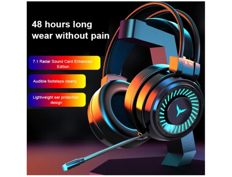 Auriculares para juegos, Auriculares para juegos sobre la oreja, Auriculares con cable, Auriculares para juegos con luz LED G58 Auriculares estéreo...