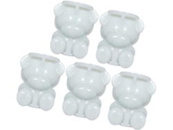 Bandejas Para Cubitos De Hielo Con Forma De Oso, 5 Piezas, Decorativas Y A Prueba De Fugas, Para Congelador.