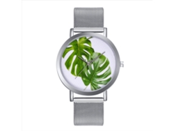 Reloj De Pulsera De Piel Sintética Para Mujer Con Correa, Movimiento De Cuarzo, A La Moda Para Mujer (rojo)