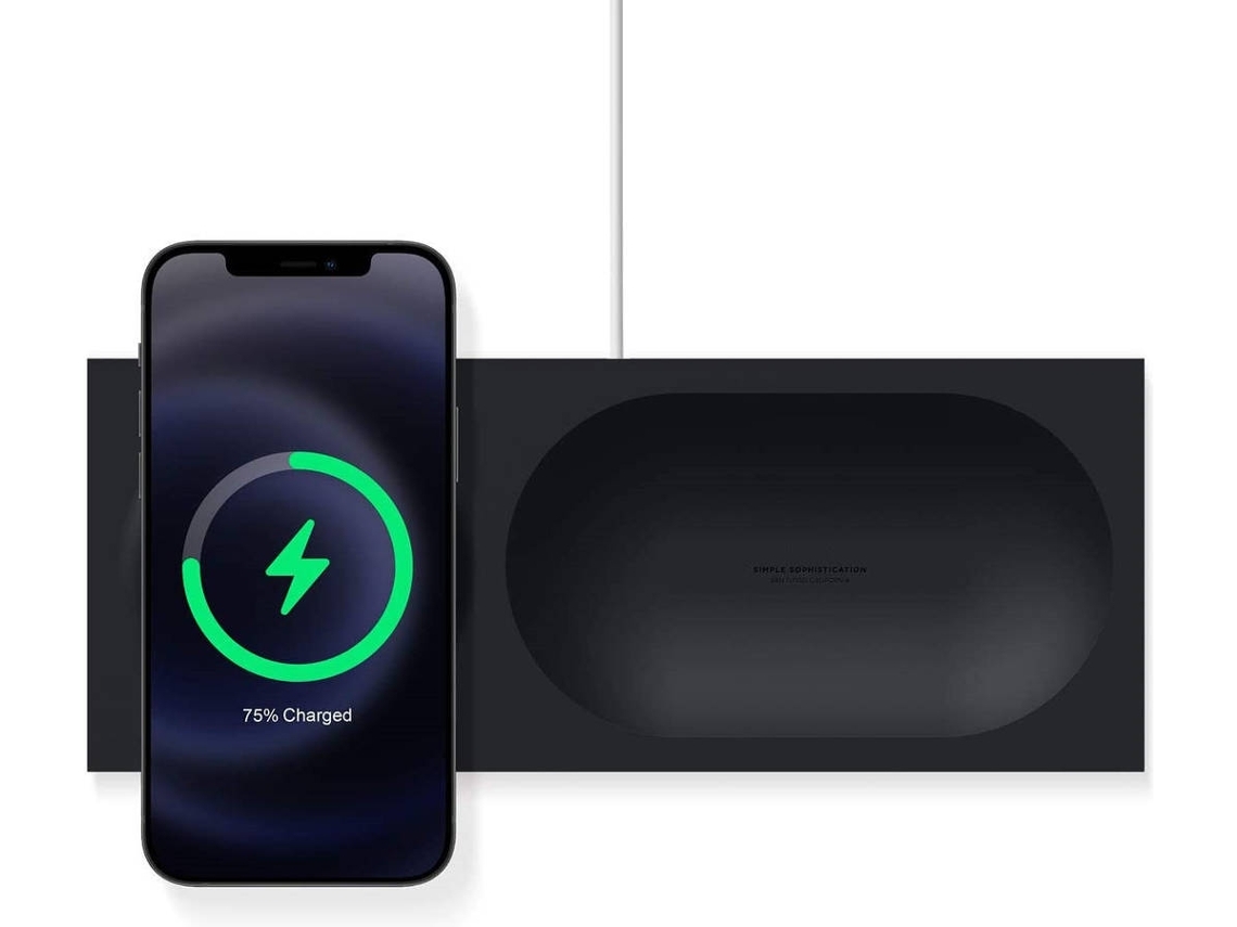 Cargador Bandeja Sem Outros para iPhone 12 Pro YIZHOOD Negro