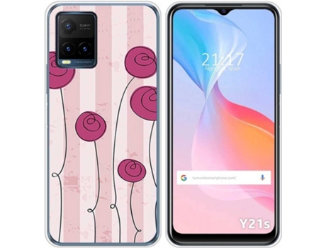 Carcasa Vivo Y21s / Y33s TUMUNDOSMARTPHONE Flores Vintage Multicolor
