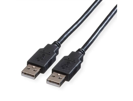 Cable ROLINE (USB-A - 0.8m - Negro)