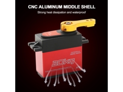 Servos Digitales De 20 Kg De Alto Torque Con Engranajes De Acero Inoxidable De 180° Para Coches De Control Remoto 1/8 Y 1/10 Con Brazo De Servo De 25t