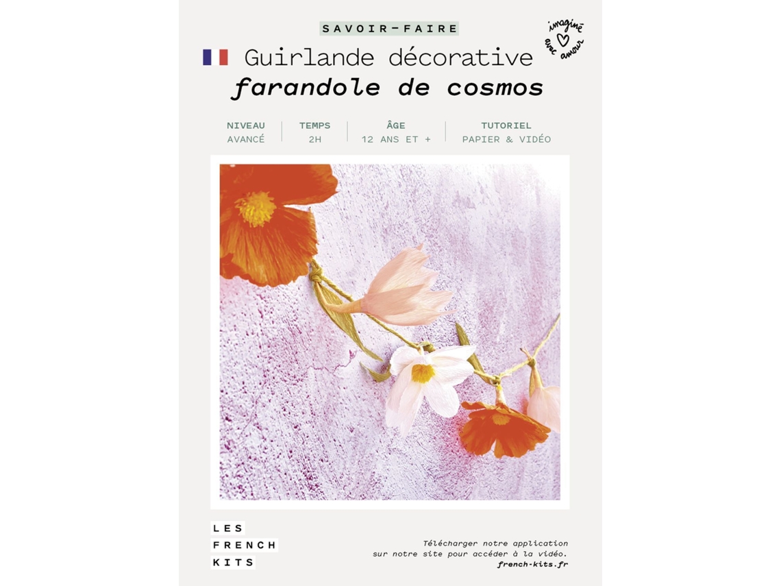 Caja de papel de Bricolaje - Guirnalda floral decorativa