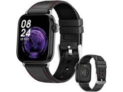 Reloj inteligente con monitor de actividad física, presión arterial, sueño y notificaciones de sangre para Android e iOS Yizhood (negro)