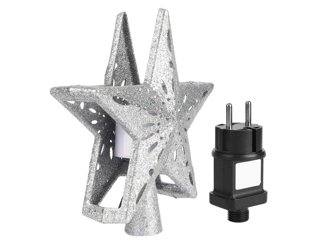 Proyector navideño con luz LED de copos de nieve y estrellas