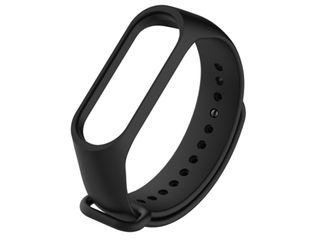 Correas de reloj de TPU suave de color puro para Xiaomi Mi Band 4, host no incluido (negro)