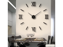 Reloj De Pared Minimalista Diy De Amazon, Adhesivo 3d Silencioso, Sin Necesidad De Taladrar, Plateado, Pequeño, 40 Cm
