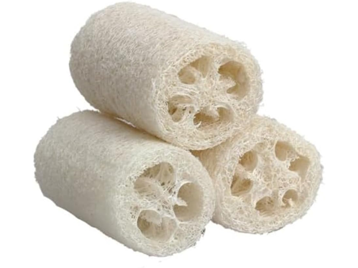 Paquete De 50 Esponjas Exfoliantes De Lufa Natural Biodegradables Para El Cuerpo.