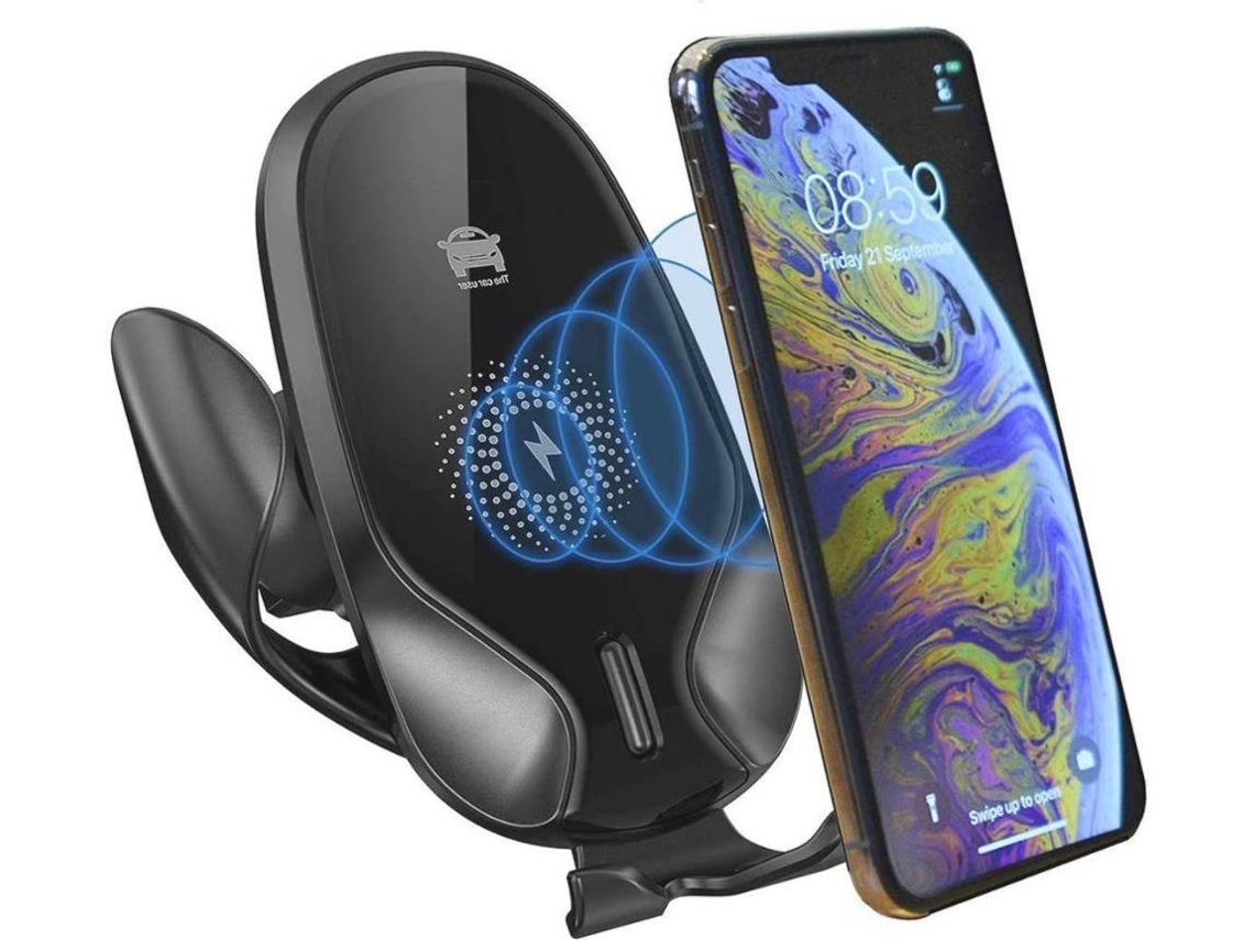 Cargador Sem Rápido Carro Carga Rápida Qi para iPhone 11 Pro Max/XS YIZHOOD Negro