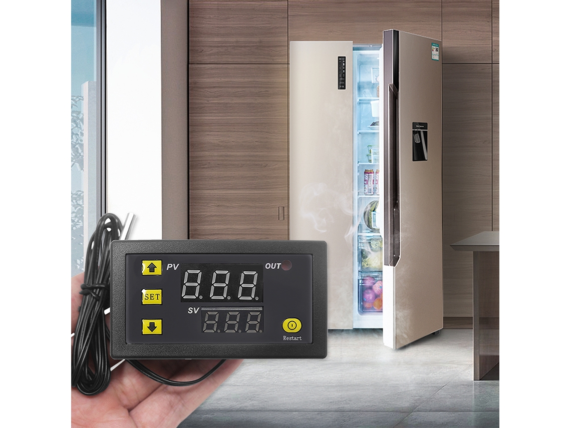 Controlador De Temperatura Digital Mini W3230 Con Pantalla Led Regulador Termostato Ac110v-220v 20a Sensor Para Calefacción Y Enfriamiento