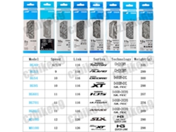 Cadena Shimano para bicicletas de montaña y carretera de 6 a 12 velocidades Hg40/53/95/901 116/126 eslabones