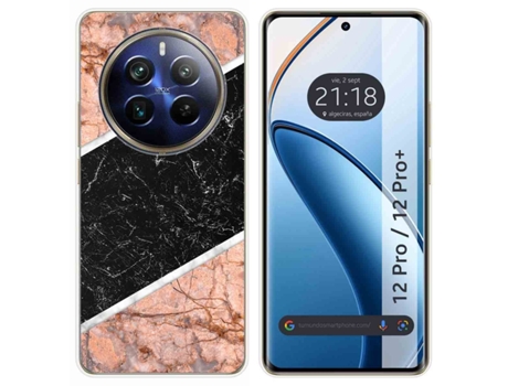 Funda Diseño Mármol para Realme 12 Pro 5G / 12 Pro Plus 5G TUMUNDOSMARTPHONE Silicona Multicolor