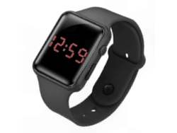 Reloj digital LED infantil GOKOCO con correa de silicona, unisex para niños y niñas.