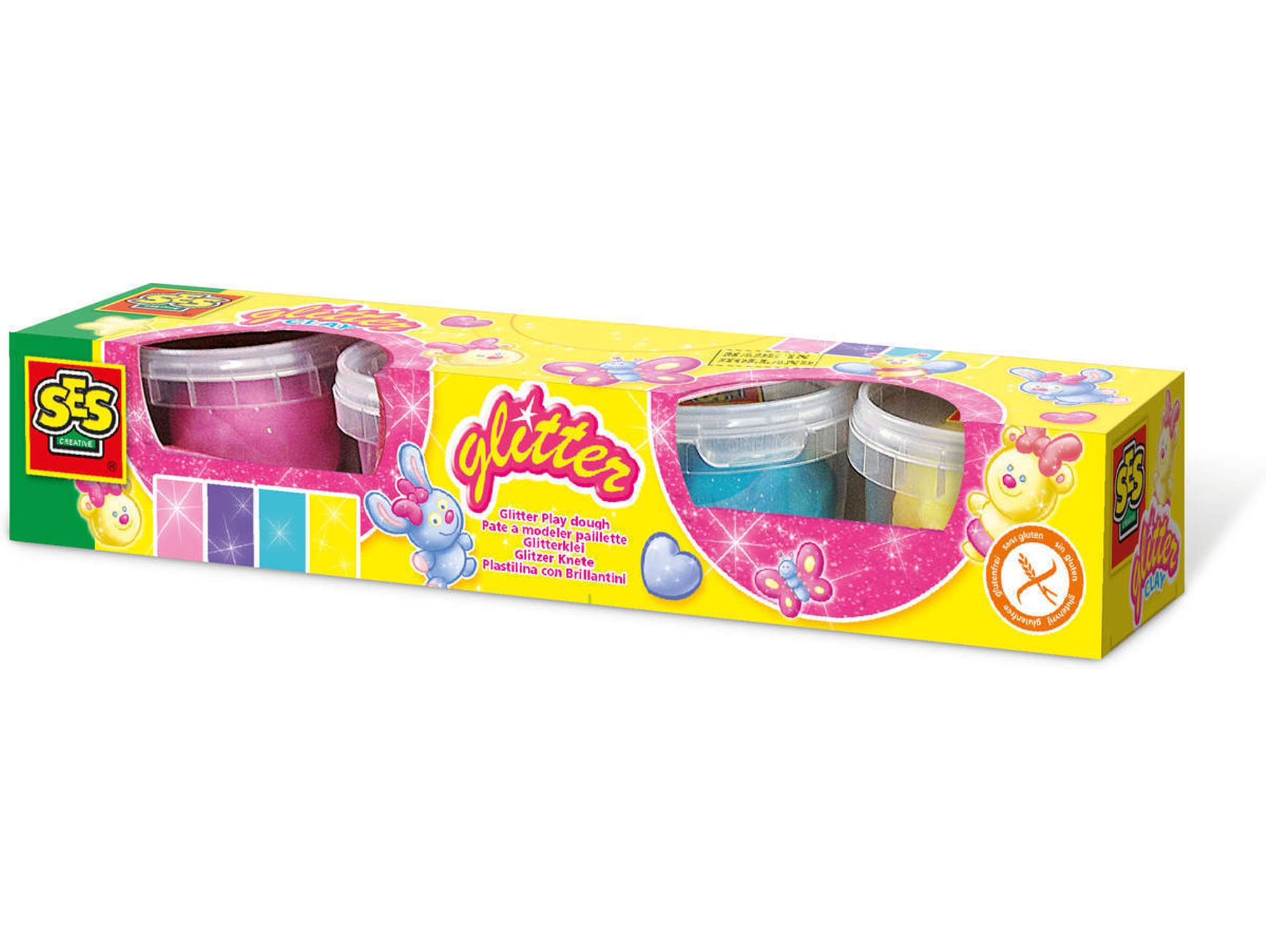 Plastilina SES CREATIVE Glitter