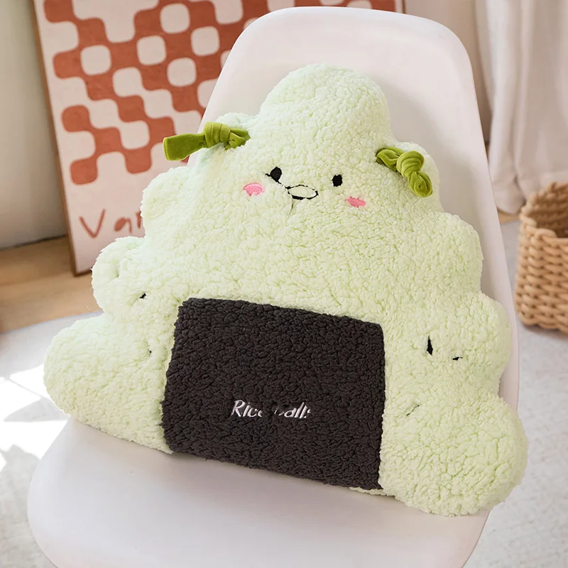 (verde 50 Cm) Cojín De Sofá Con Forma De Bola De Arroz Para Adultos, Bonito Cojín De Estilo Japonés