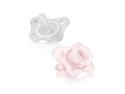CHICCO Physioforma Mini Soft Chupetes Rosa/Neutro 0-2M
