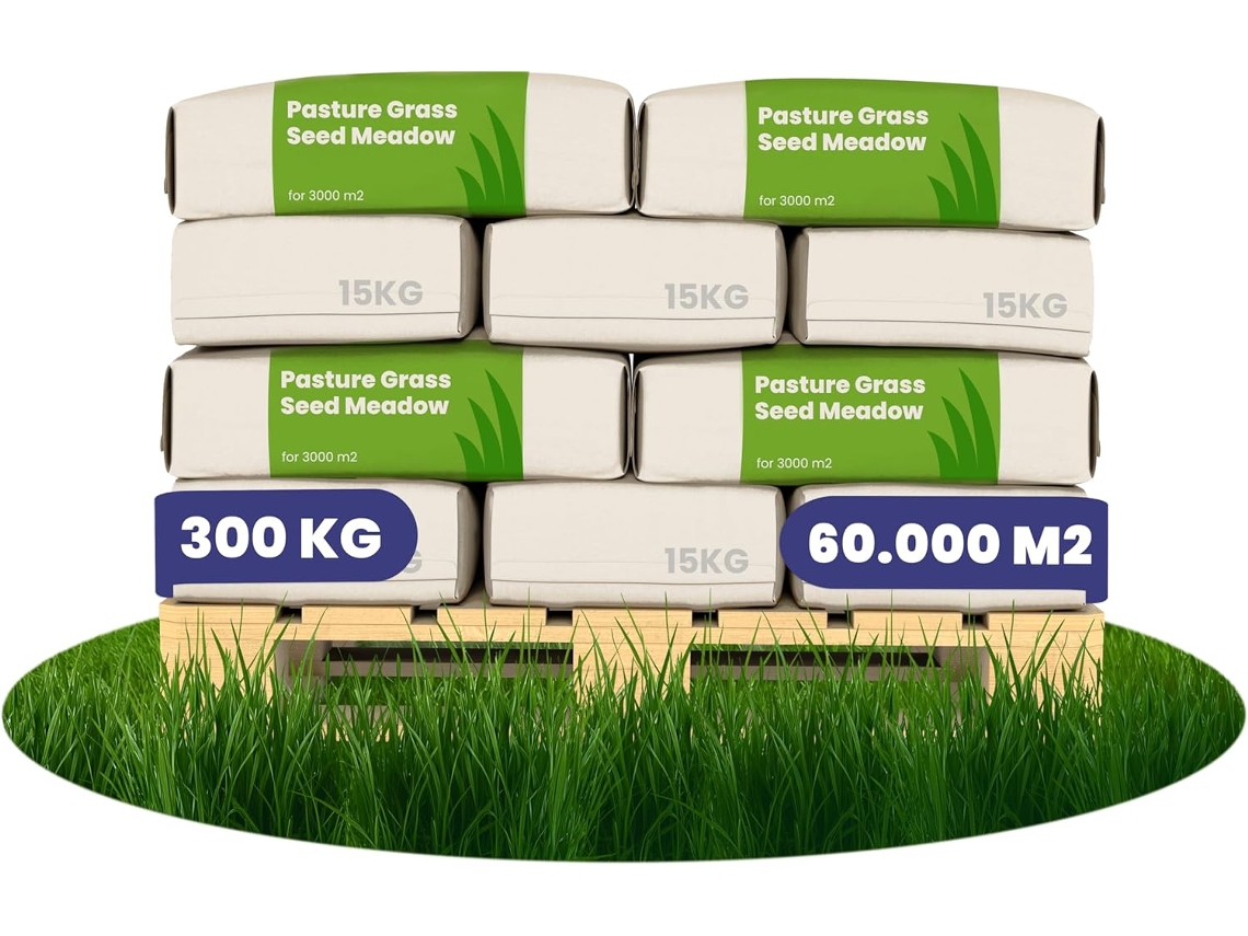 Semillas de Césped Especial para Caballos y Pequeños Animales 300 Kg para 6 Ha ORGANIFER
