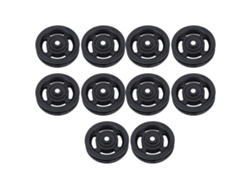 10 Poleas Universales De 90 Mm Con Rodamiento Para Equipos De Gimnasio Y Puertas De Garaje.
