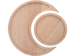 Bandejas Madera Creativas Diseño Juego 2 Lisas Guardar Joyas Esmaltes Ideales Decoración Hogar Organización
