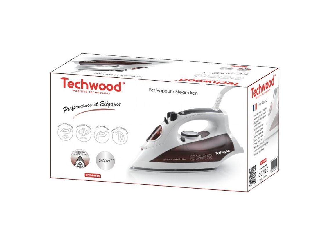 Plancha de Vapor TECHWOOD TFV-2408C (30 g/min)