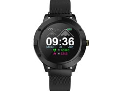 Reloj inteligente Q10 para mujer, resistente al agua IP67, con monitor de ritmo cardíaco, podómetro y rastreador de actividad física multideportivo Yizhood (negro)